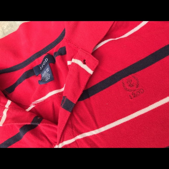 Nice red Izod swag long sleeves men’s sweater - Picture 3 of 8